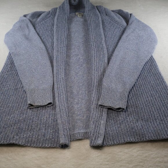 LL Bean Cardigan Sweater  Womens S Cable Knit Light Blue - Picture 2 of 7